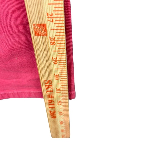 EUC Tory Burch “Ivy Super Skinny” Low Rise Ankle Jeans Sz 28 (Bright Coral Red) - Picture 8 of 16